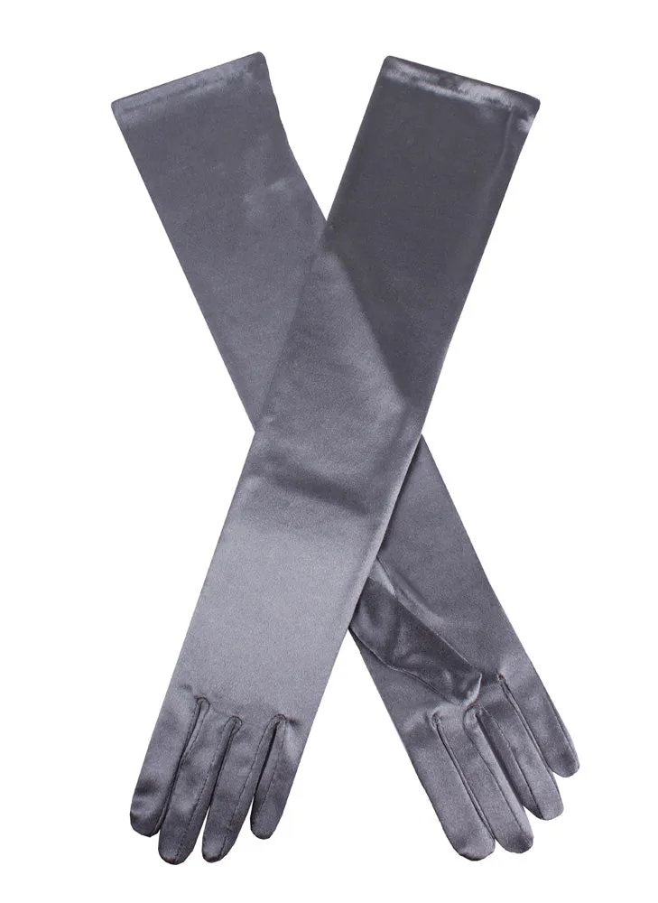 Women's Long Above-Elbow Satin Gloves