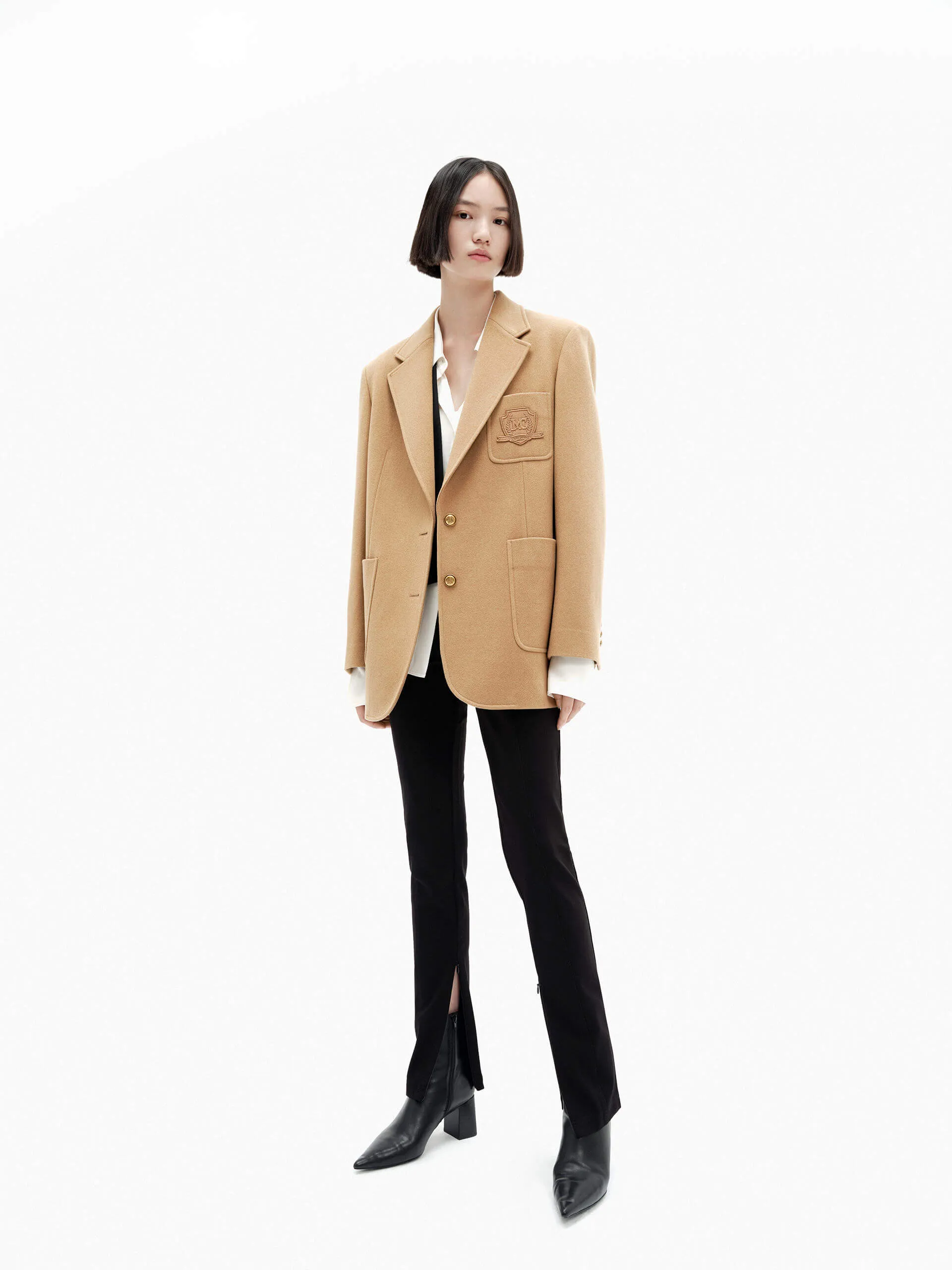 Wool Tailored Blazer Coat