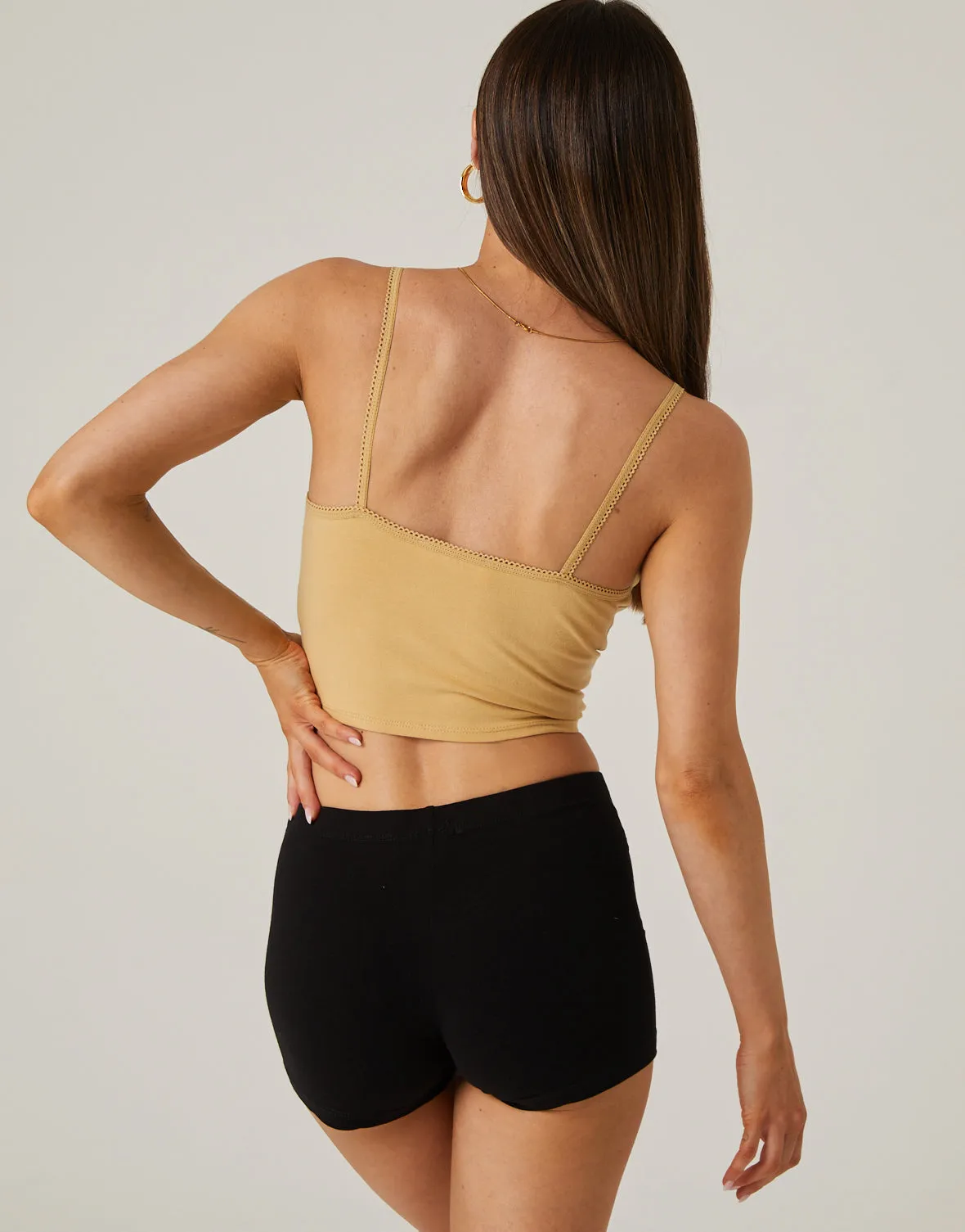 Wrapped In Your Arms Surplice Crop Top