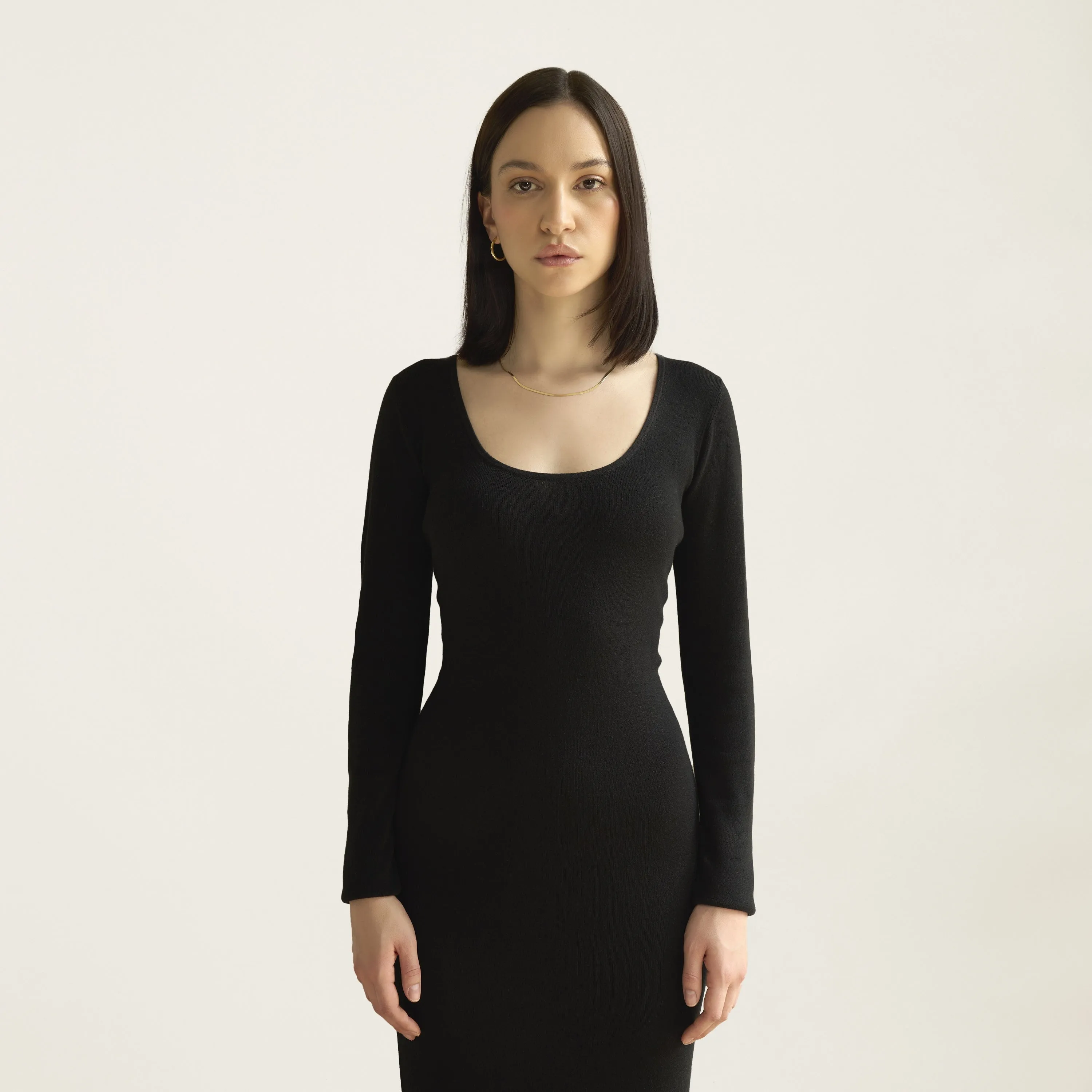 Yvette Featherlight Long Sleeve Dress