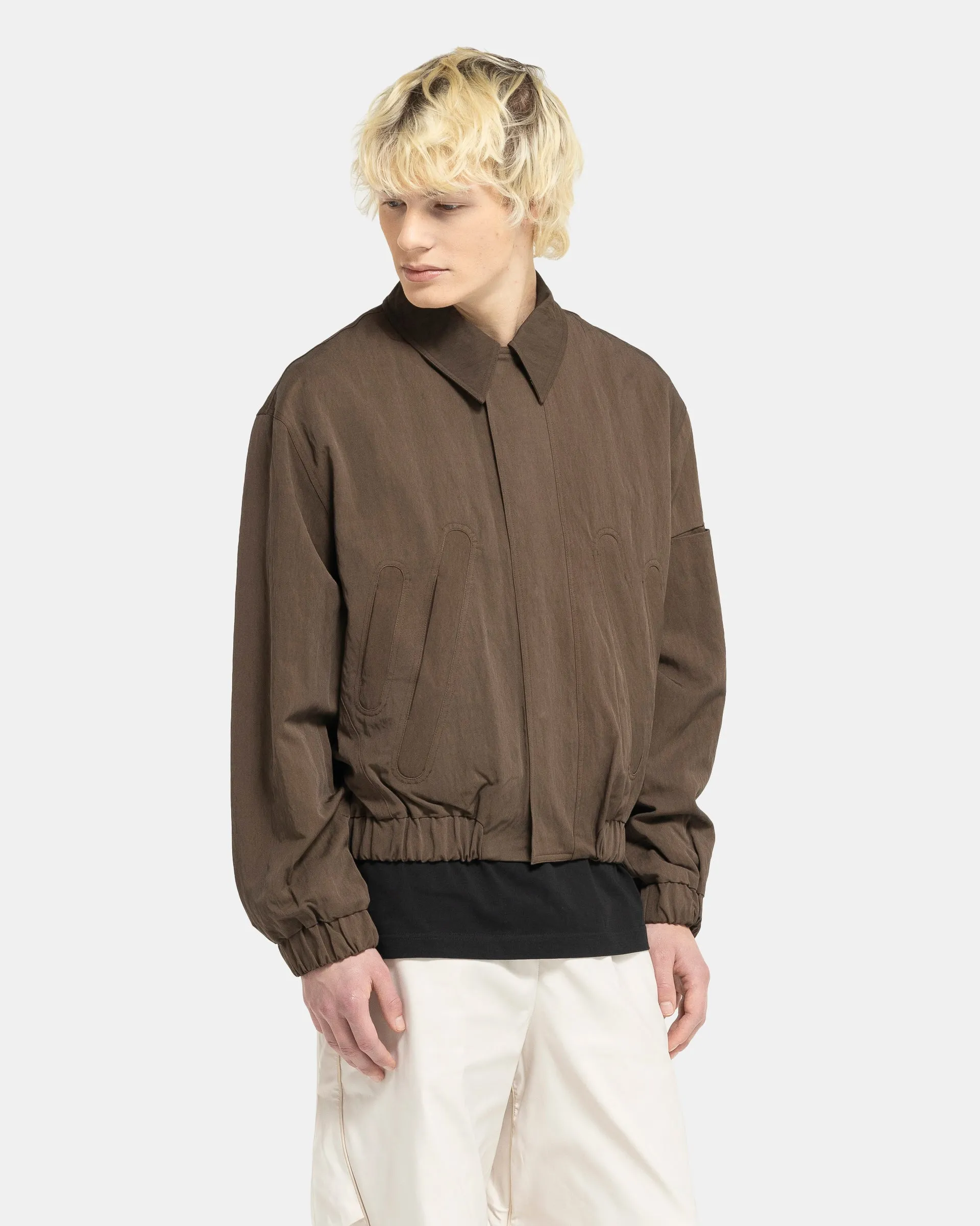 Zuid Cropped Jacket in Brown